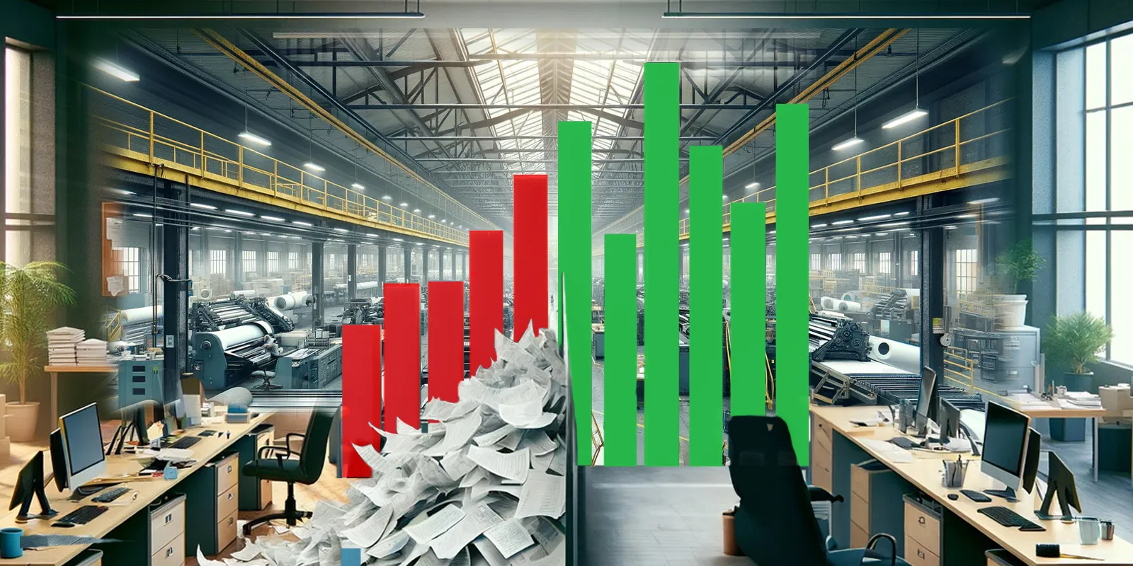 ¿Cuál es el impacto de los costes administrativos en su negocio de impresión?