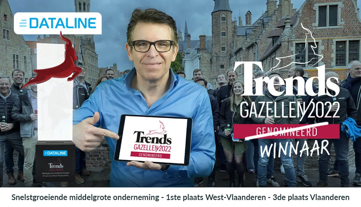 Dirk met trofee Trends Gazellen